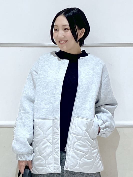 eriko さんの「Dessin｜【洗える/後ろゴム】ツイードマリンクロップド丈パンツ」を使ったコーディネート