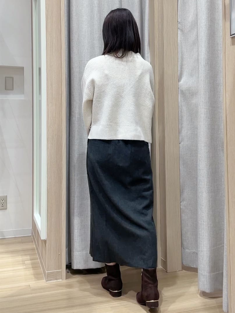 Fumikaさんの「grove｜【洗える】ふんわりウール混ボトルネックニット」を使ったコーディネート
