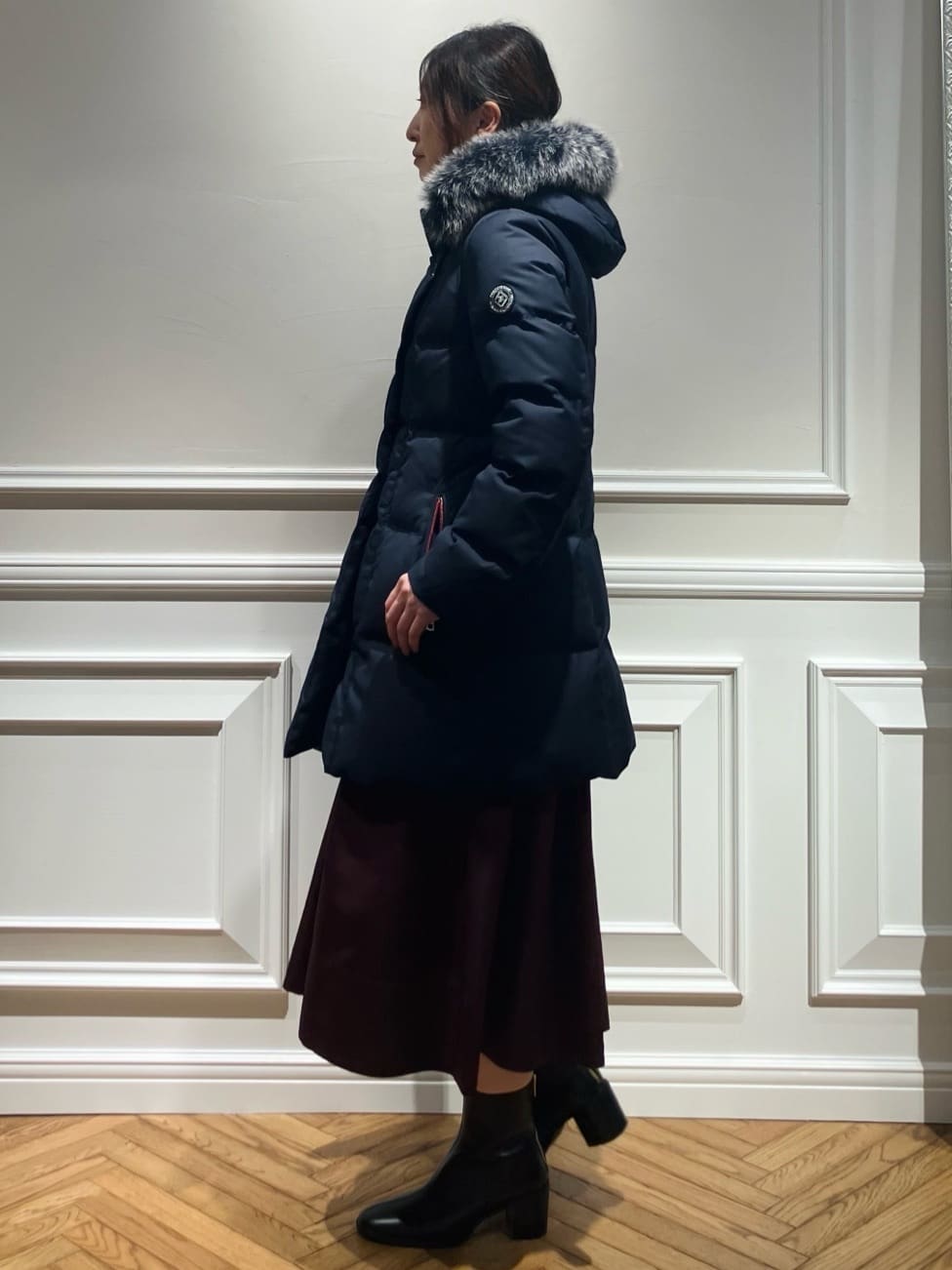 TSUKUIさんの「DRESSTERIOR｜シルクブレンドメリノウールリブプルオーバー」を使ったコーディネート
