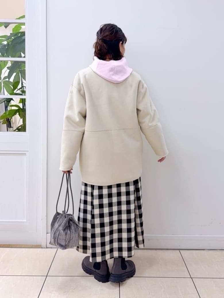 Osawaさんの「Dessin｜【2WAY】フェイクムートンコート」を使ったコーディネート