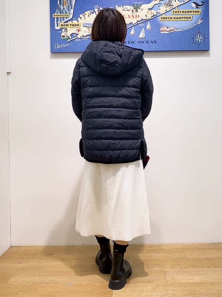 Hamaさんの「Dessin｜【撥水・2WAY】ミュラーダウンコートミドル丈」を使ったコーディネート