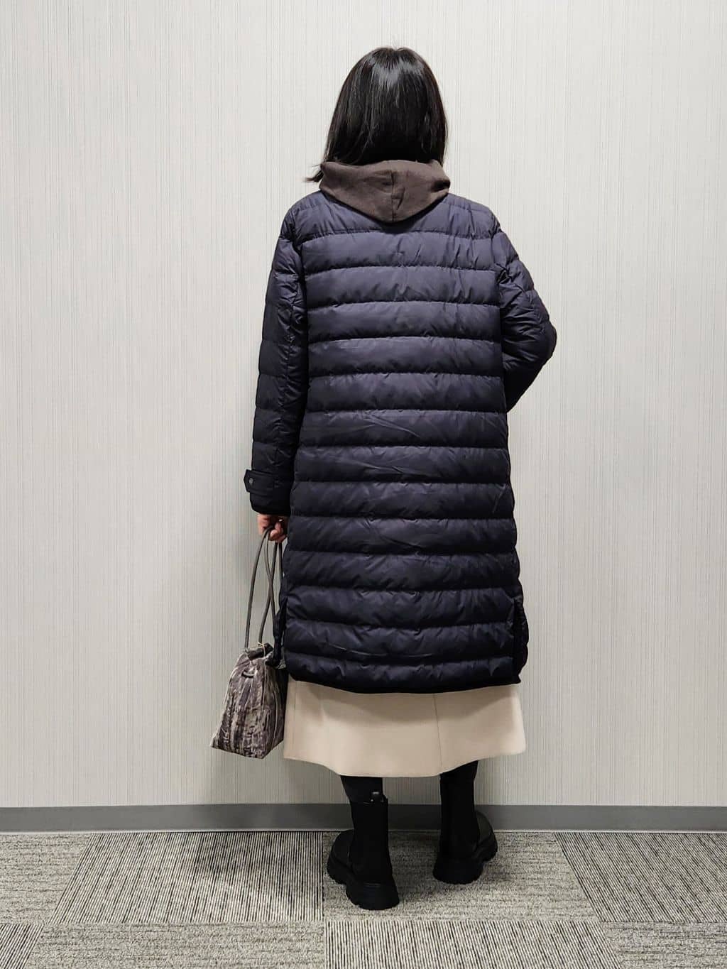naraさんの「Dessin｜【撥水・2WAY】ミュラーダウンコートロング丈」を使ったコーディネート