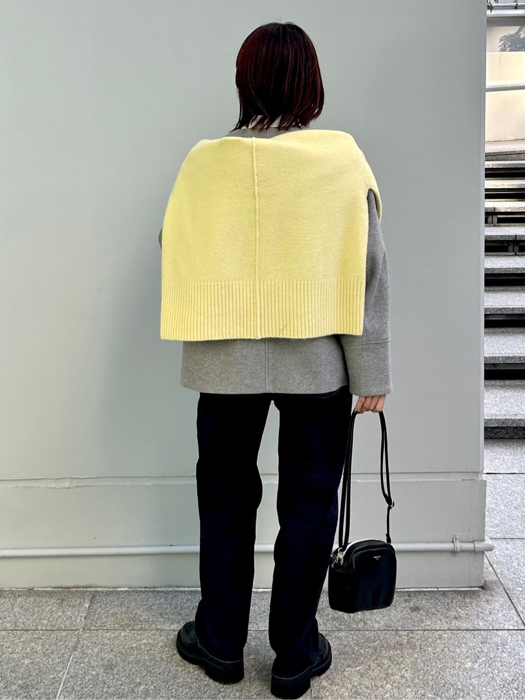 RINAさんの「OPAQUE.CLIP｜ウールライクメルトンノーカラーコート【洗濯機洗い可】」を使ったコーディネート