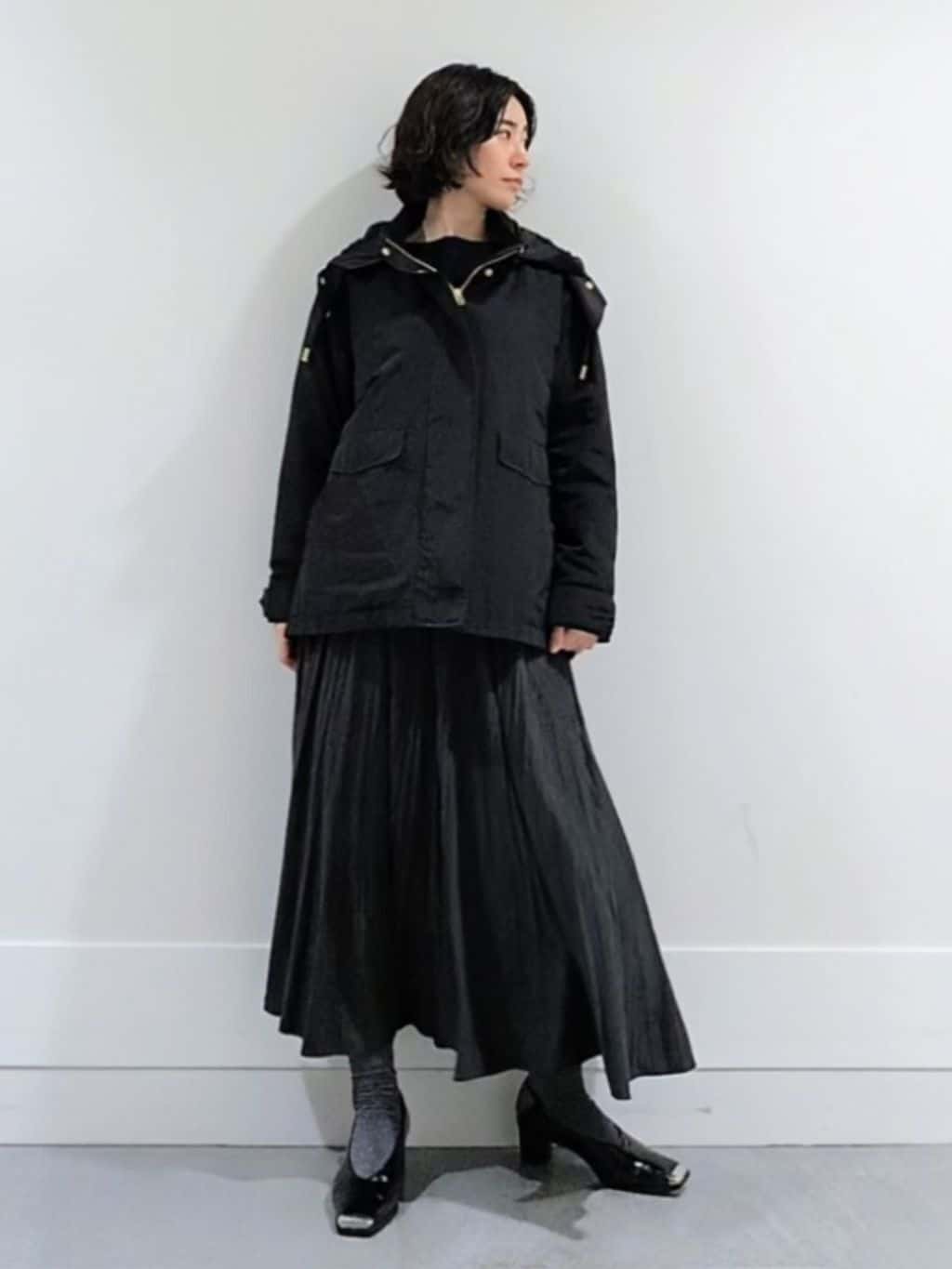 ミズタさんの「UNTITLED｜【アンサンブル可/洗える】シルクウールカシミヤ ドルマンスリーブニット」を使ったコーディネート
