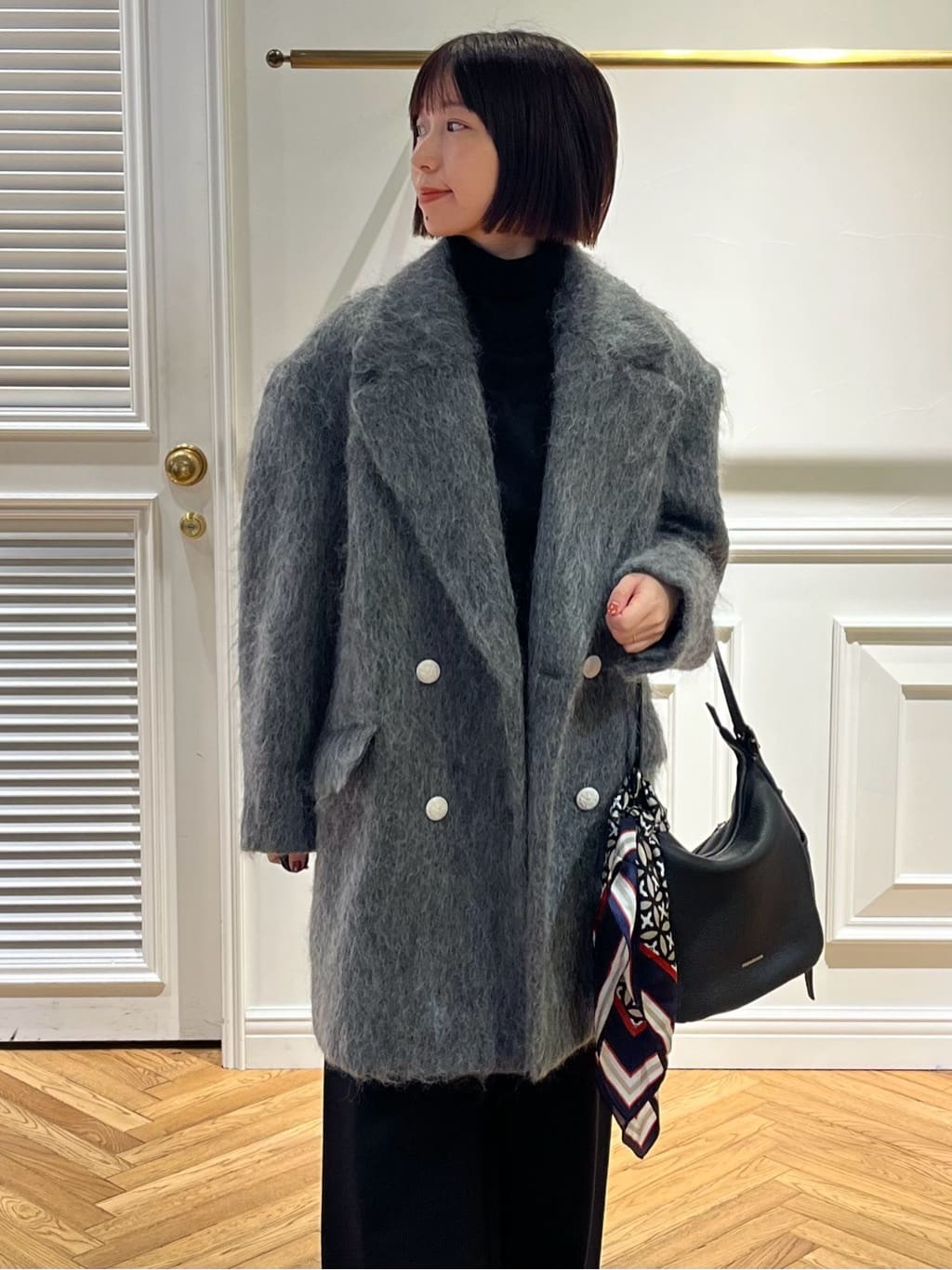 つじ まこさんの「DRESSTERIOR｜◆ソフトサーモポンチイージーワイドパンツ」を使ったコーディネート