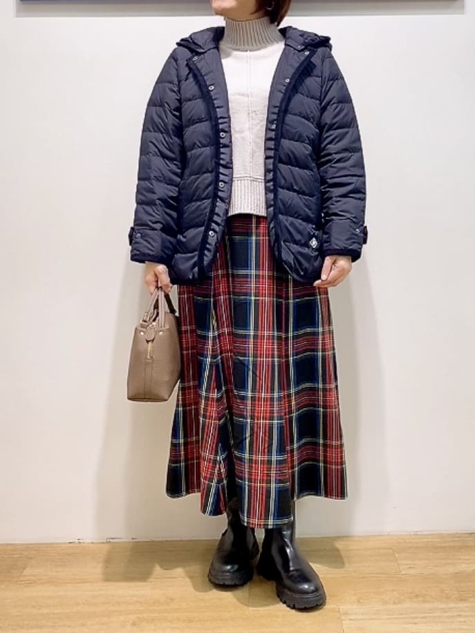 Hamaさんの「Dessin｜【撥水・2WAY】ミュラーダウンコートミドル丈」を使ったコーディネート