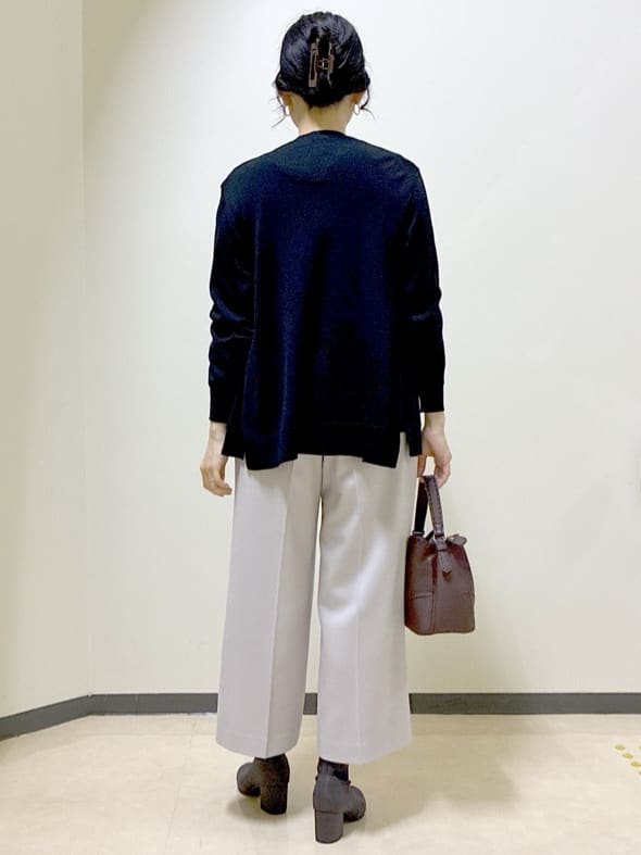  beni_gingerさんの「Reflect｜【ちくちくしない／アンサンブル可／通勤におすすめ◎】オフボディニット」を使ったコーディネート