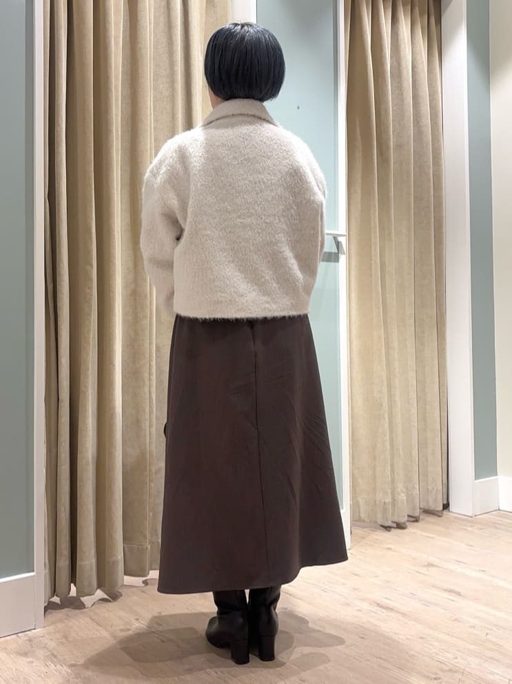 こばさんの「grove｜フリルカラーリボンブラウス」を使ったコーディネート
