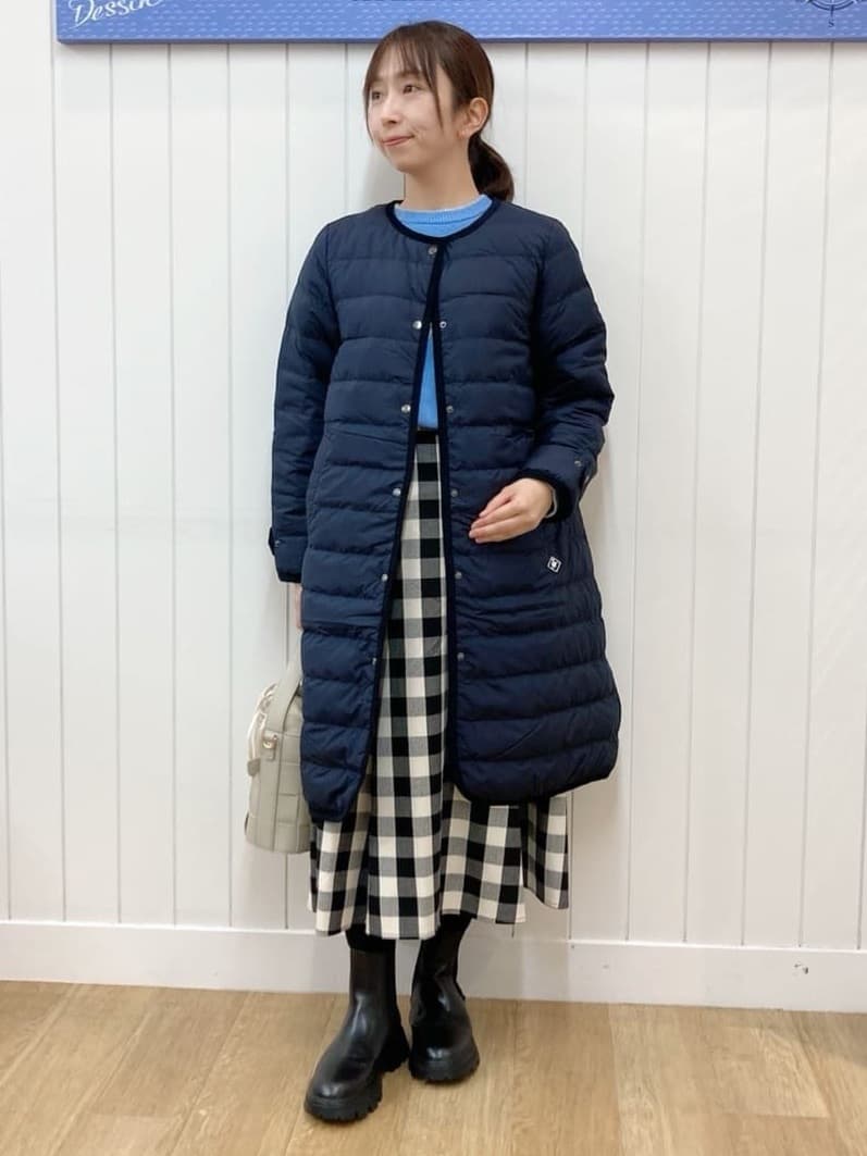 yoshiさんの「Dessin｜【撥水・2WAY】ミュラーダウンコートロング丈」を使ったコーディネート