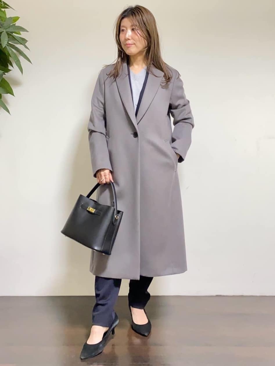 tomoさんの「UNTITLED｜【スタイリッシュ／オンオフ兼用】ウールチェスターコート」を使ったコーディネート