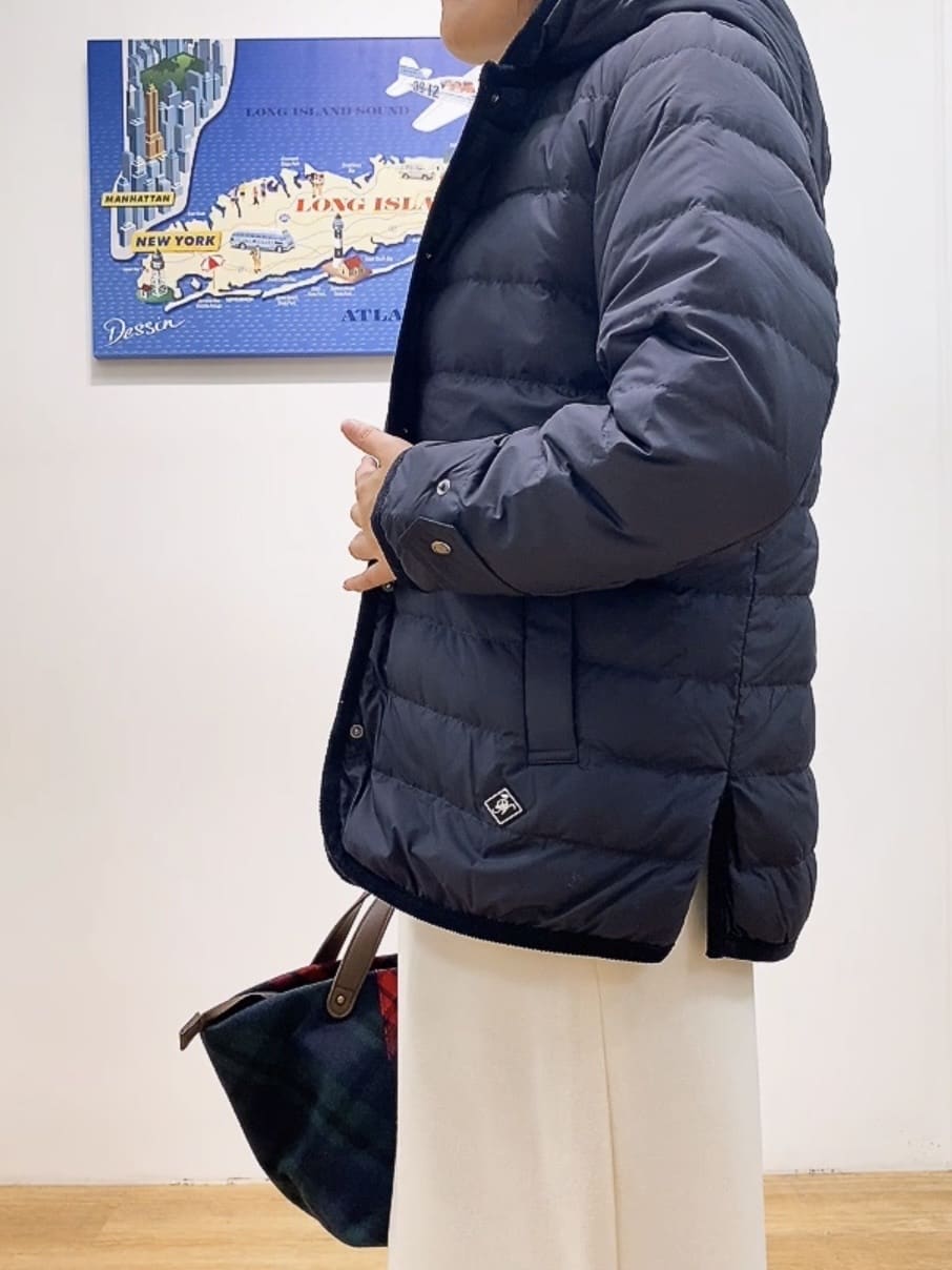 Hamaさんの「Dessin｜【撥水・2WAY】ミュラーダウンコートミドル丈」を使ったコーディネート