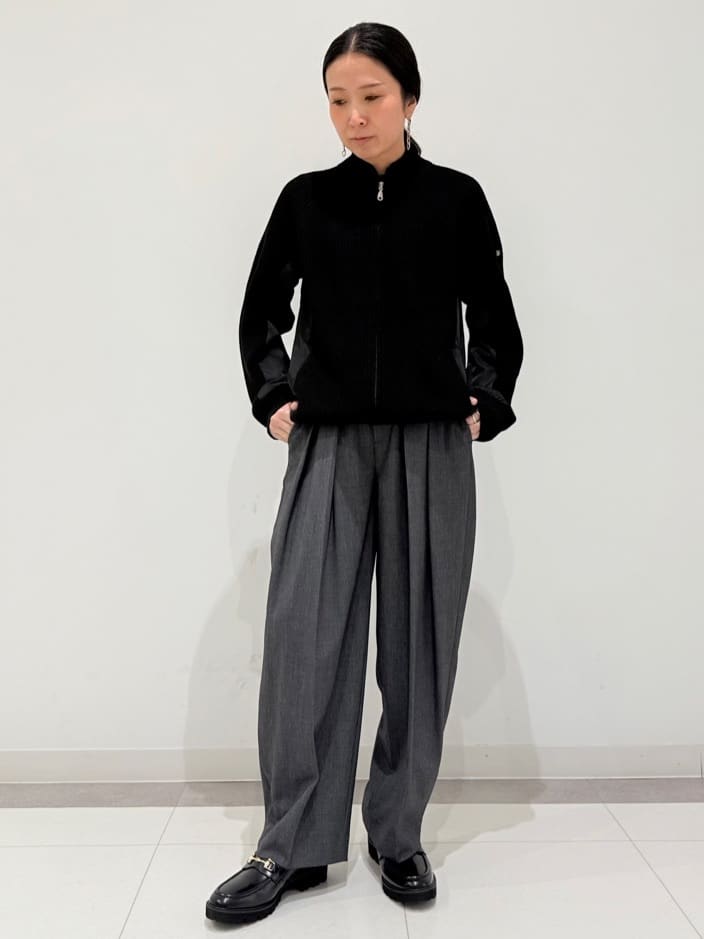 MIYAKAWAさんの「DRESSTERIOR｜ミリタリーニットジャケット」を使ったコーディネート