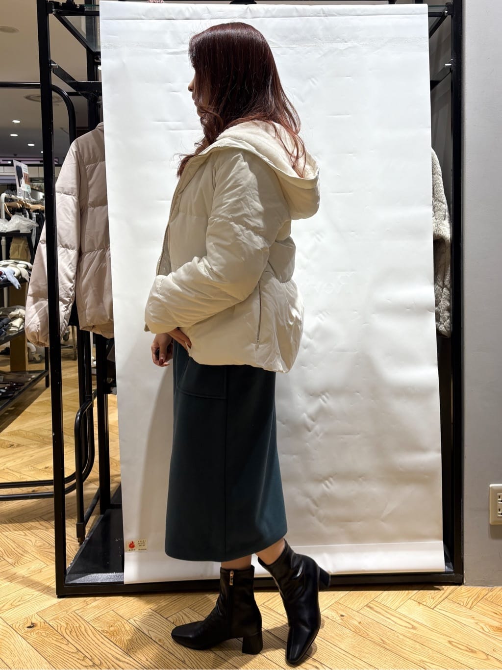ふうかさんの「index｜KAWADAダウンペプラムショートコート【撥水／洗濯機OK／静電気防止裏地】」を使ったコーディネート