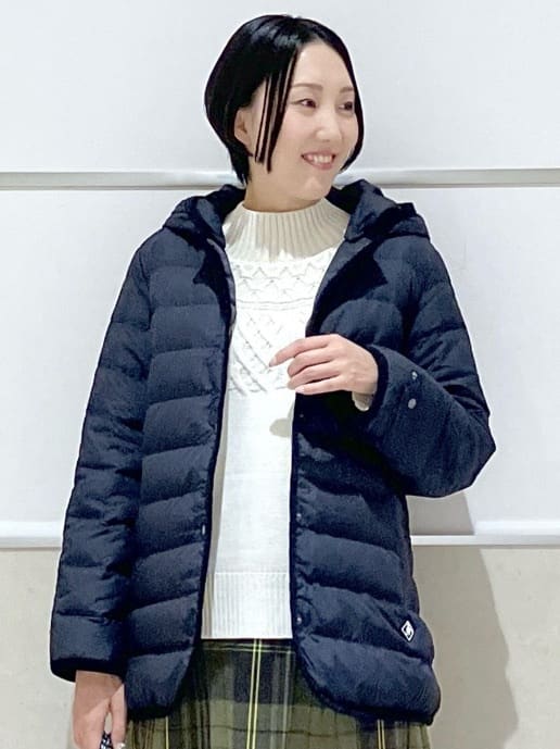 eriko さんの「Dessin｜【撥水・2WAY】ミュラーダウンコートミドル丈」を使ったコーディネート