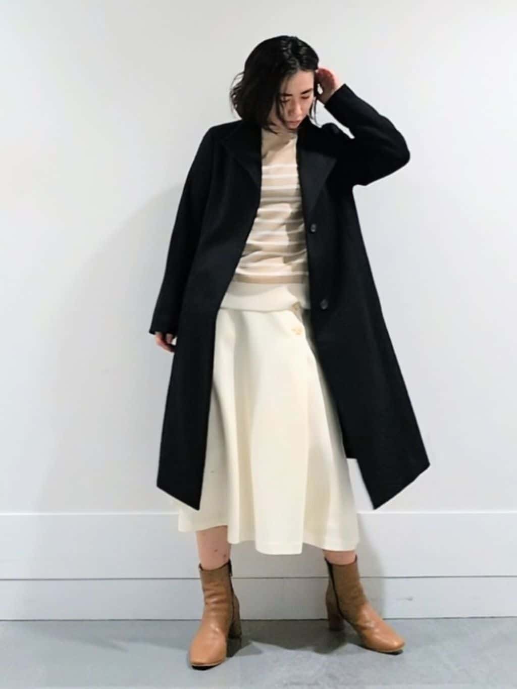 ミズタさんの「UNTITLED｜【洗える】モックネックミラノリブニット」を使ったコーディネート