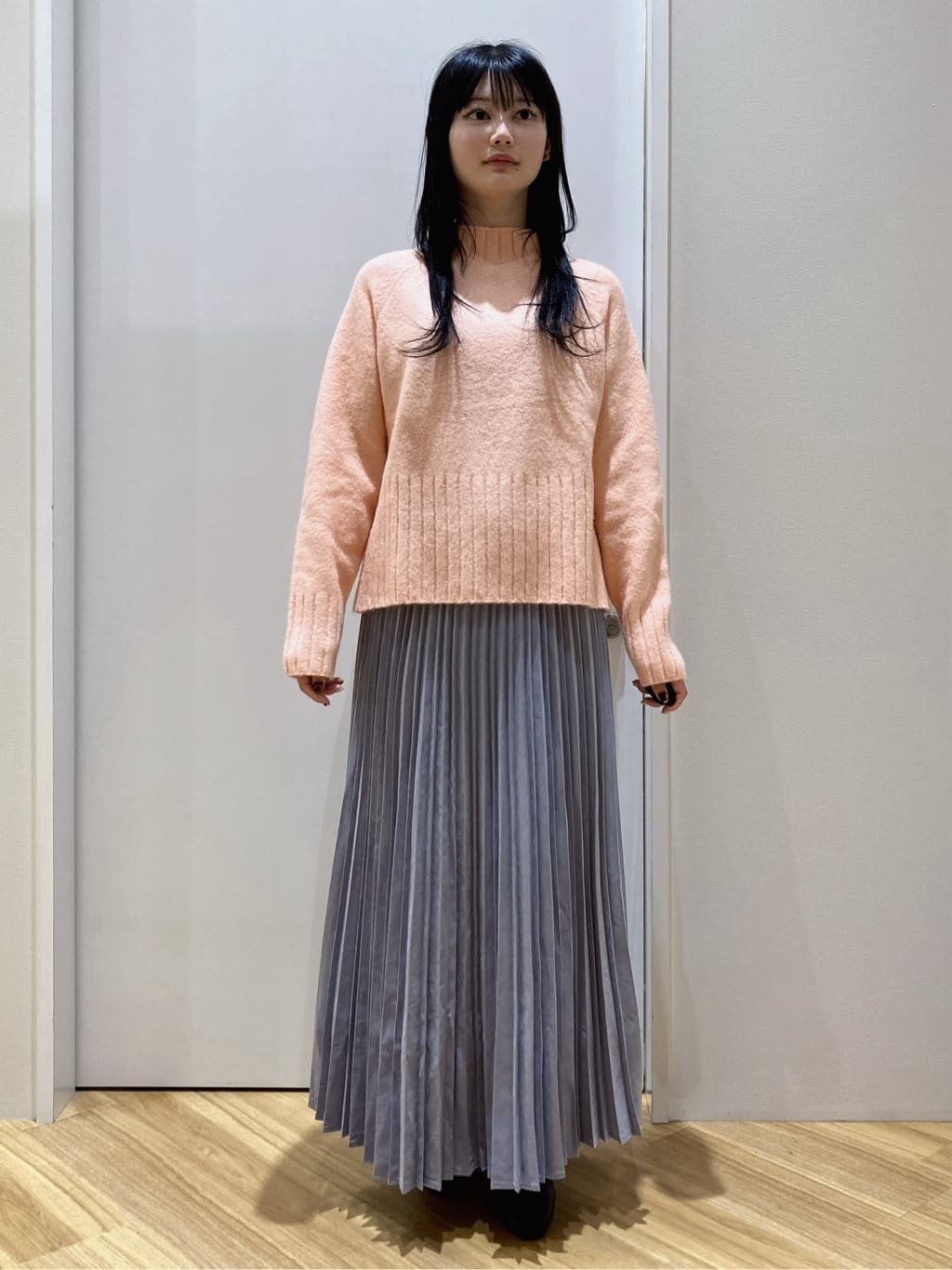 kanonさんの「grove｜【洗える】バックリブ切替ニット」を使ったコーディネート