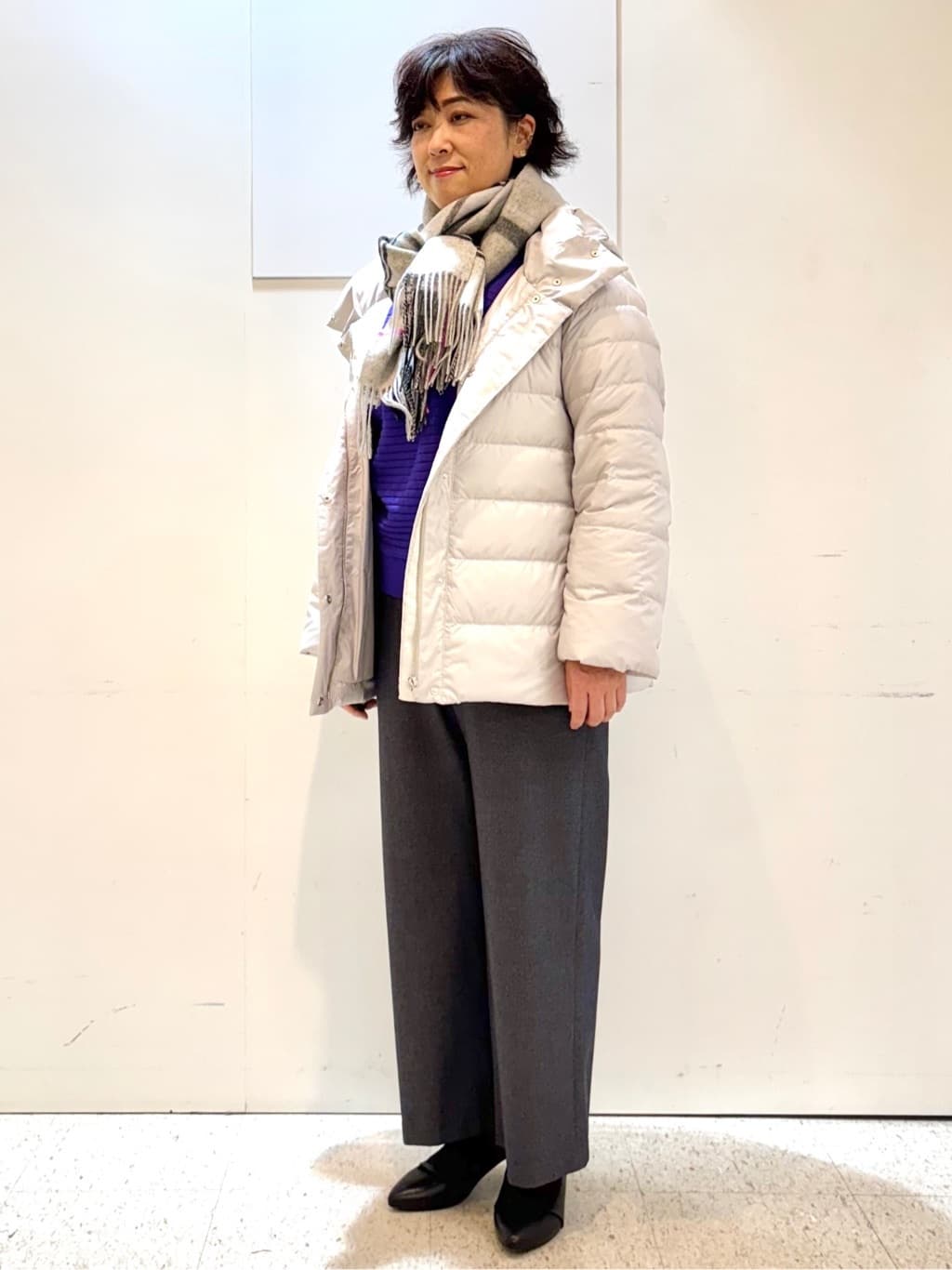 ヤスコさんの「Reflect｜【SS-4Lサイズ】フーデッドミドルダウンコート」を使ったコーディネート