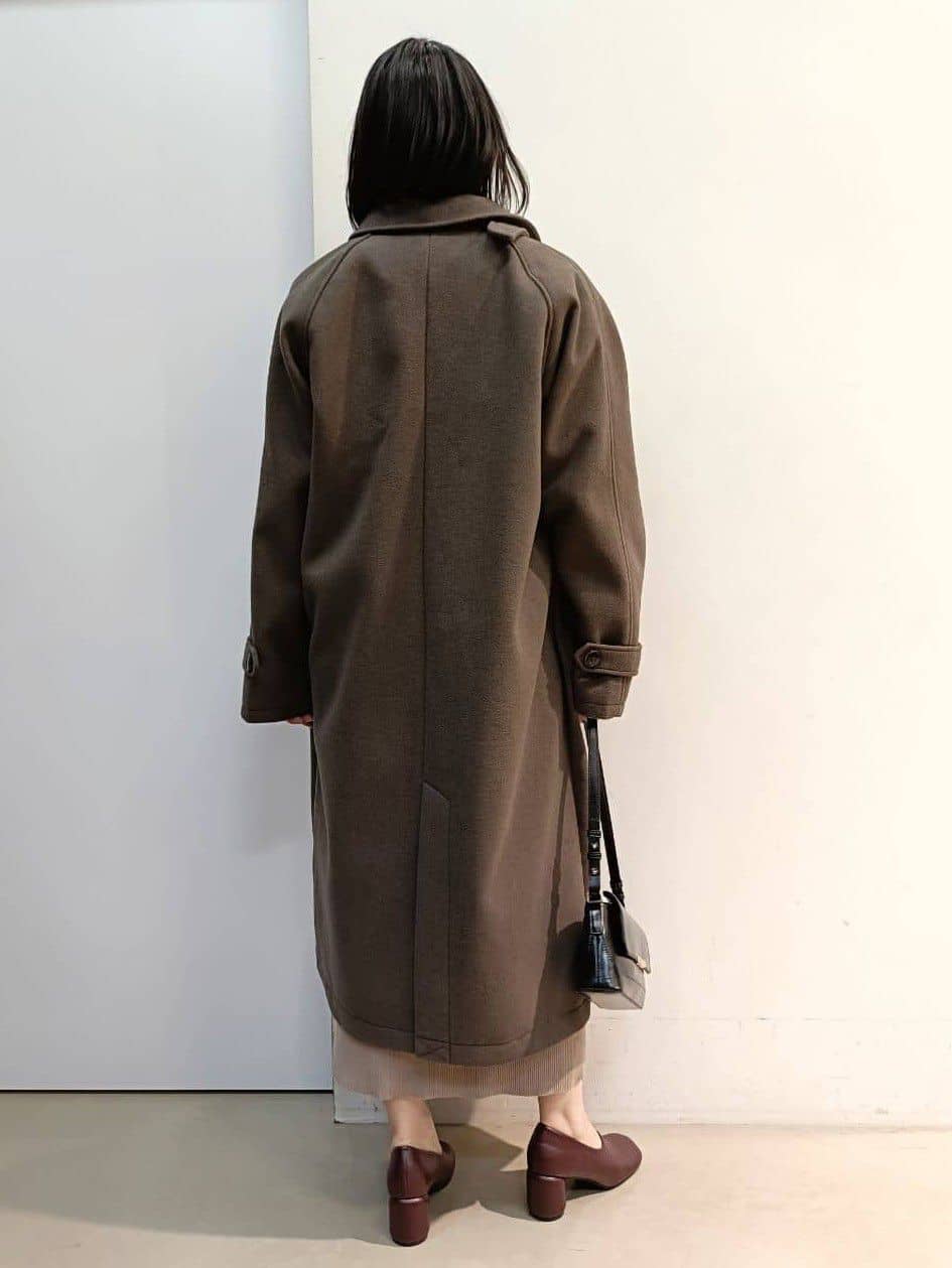あんさんの「THE SHOP TK｜ジャージメルトンスタンドカラーコート」を使ったコーディネート