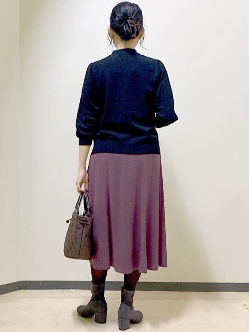 beni_gingerさんの「Reflect｜【透けにくい◎】衿付き七分袖ニット」を使ったコーディネート