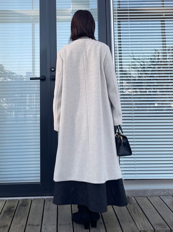 abeさんの「Couture brooch｜【多機能・フェミニン】パール調リブニット」を使ったコーディネート