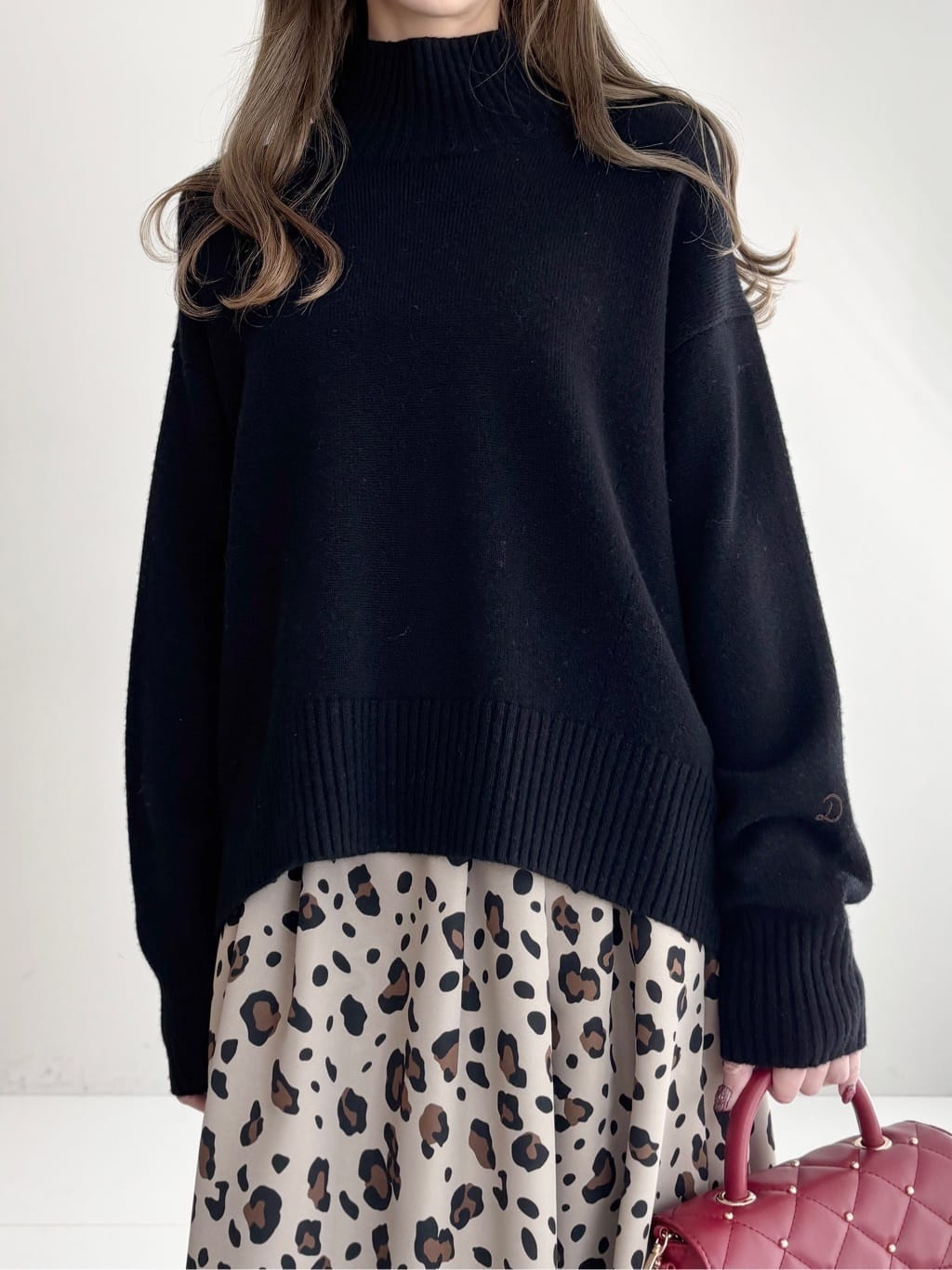 清水夏姫さんの「DRESSTERIOR｜キルテッドショルダーバッグ」を使ったコーディネート