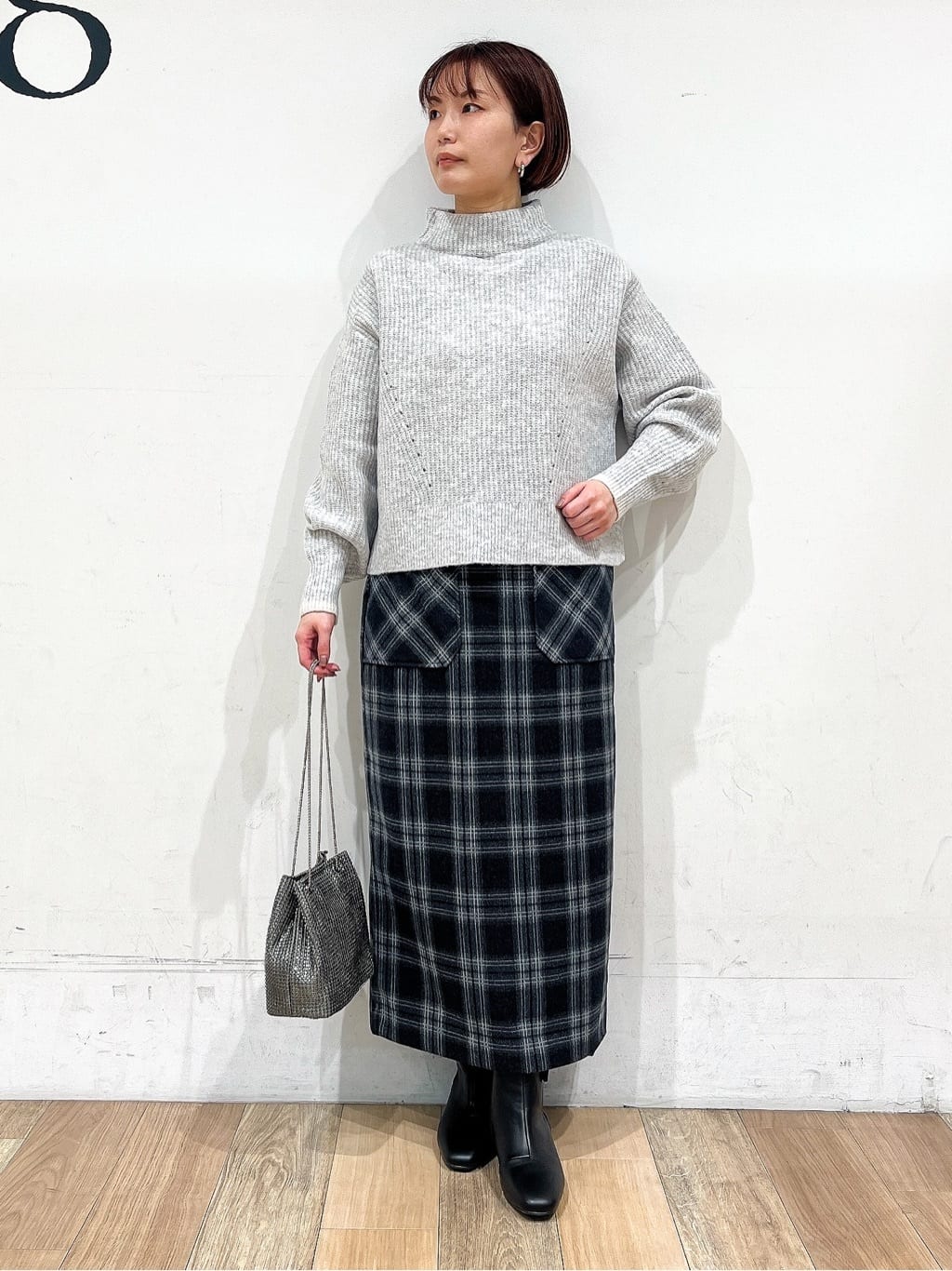 山さんさんの「grove｜【ウール混】軽やかに羽織れるショートコート」を使ったコーディネート