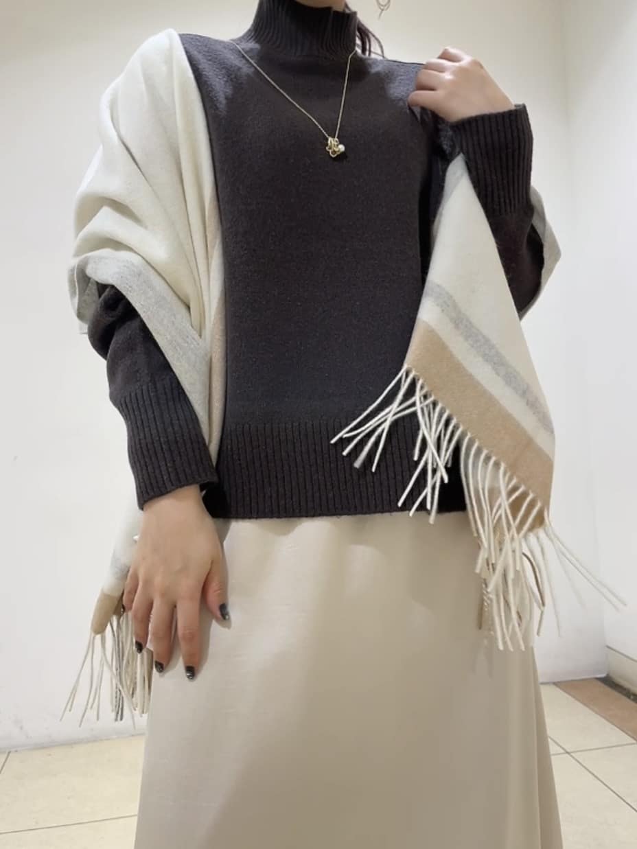 watanabeさんの「UNTITLED｜【8色展開/洗える】ウールカシミヤ ハイネックニット」を使ったコーディネート