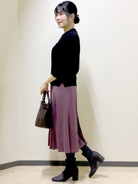  beni_gingerさんの「Reflect｜【透けにくい◎】衿付き七分袖ニット」を使ったコーディネート