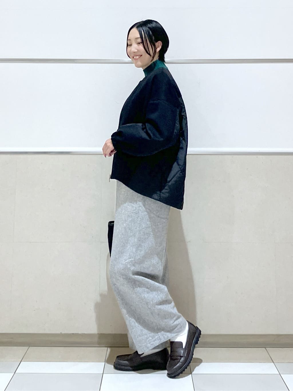 eriko さんの「Dessin｜ダンボールジップブルゾン」を使ったコーディネート
