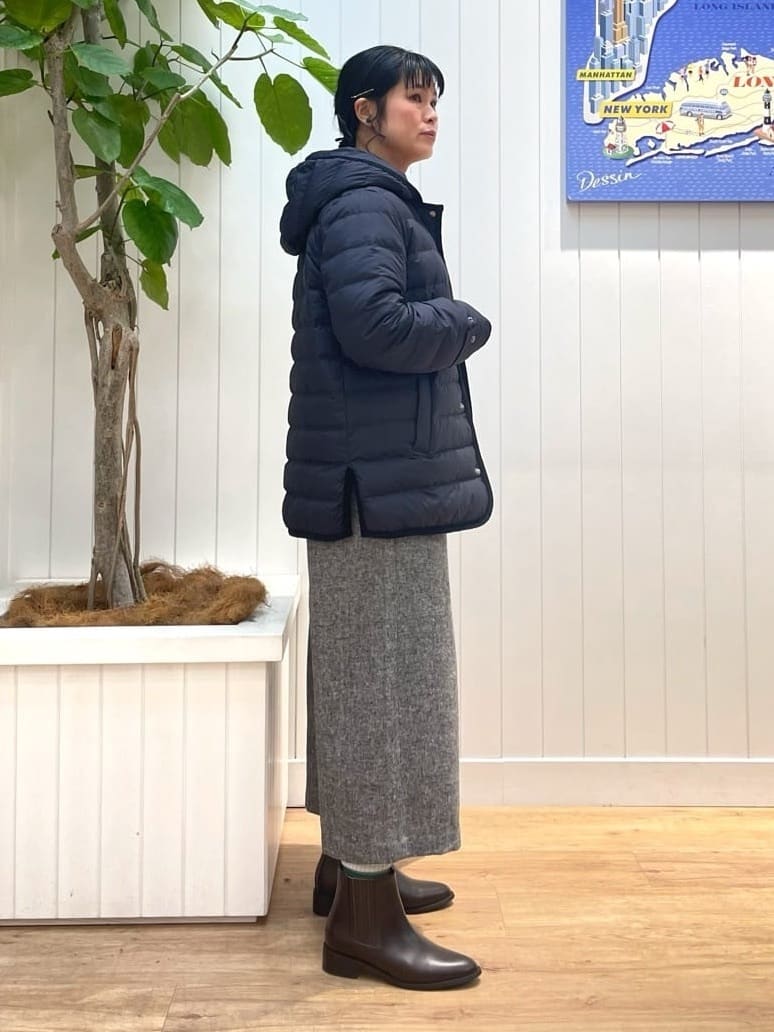 mikaさんの「Dessin｜【撥水・2WAY】ミュラーダウンコートミドル丈」を使ったコーディネート