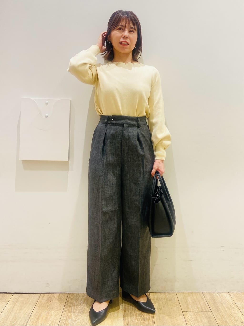 YUKOさんの「index｜KAWADAダウンショートコート【撥水／洗濯機OK／静電気防止裏地】《XS～LL》」を使ったコーディネート