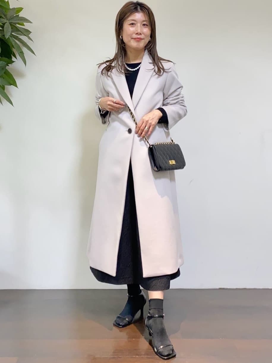 tomoさんの「UNTITLED｜【スタイリッシュ／オンオフ兼用】ウールチェスターコート」を使ったコーディネート