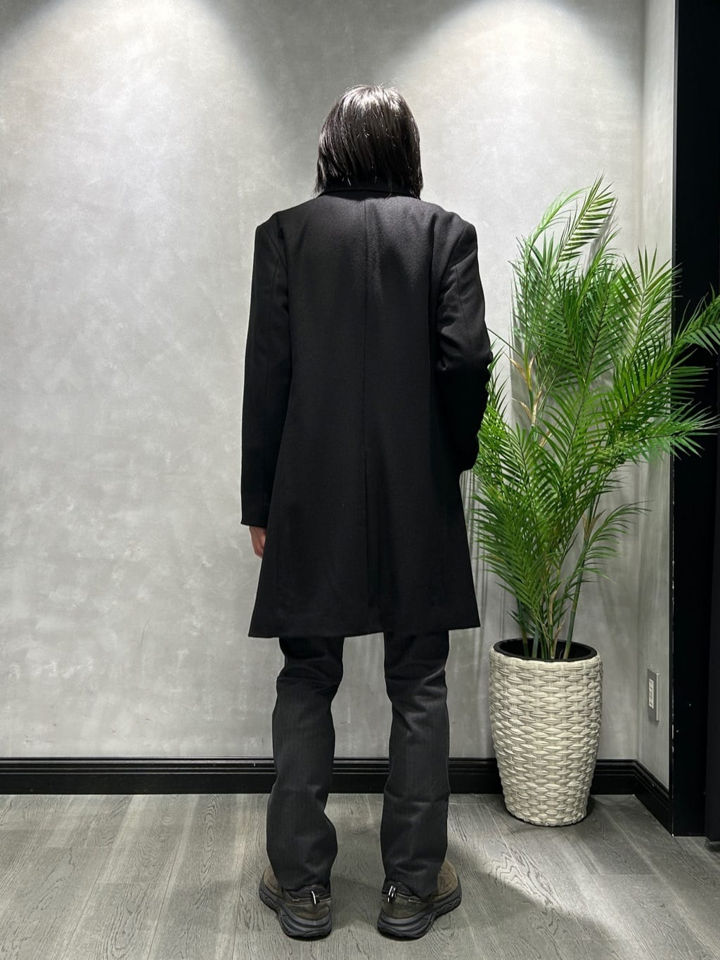 ruiさんの「TAKEO KIKUCHI｜カシミヤブレンド ビーバー調ステンカラーコート」を使ったコーディネート