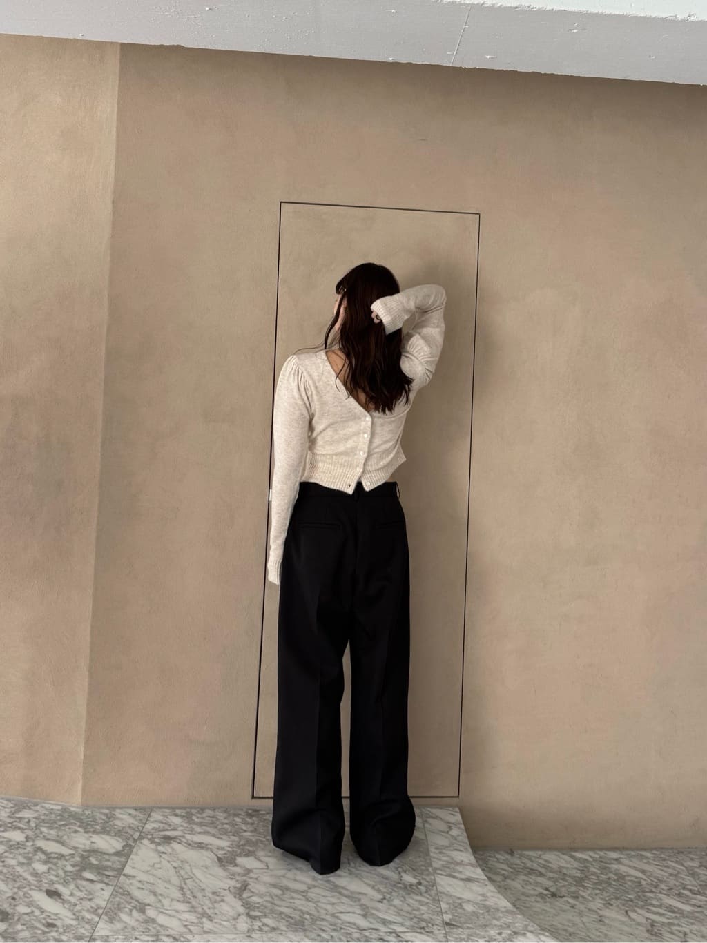 miyu maesakaさんの「CODE A｜M cloudy puff cardigan」を使ったコーディネート