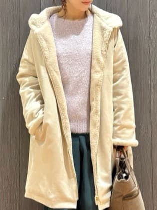 meiさんの「SHOO･LA･RUE｜【洗濯機可】美脚見え あったか圧縮ニット ガウチョパンツ」を使ったコーディネート