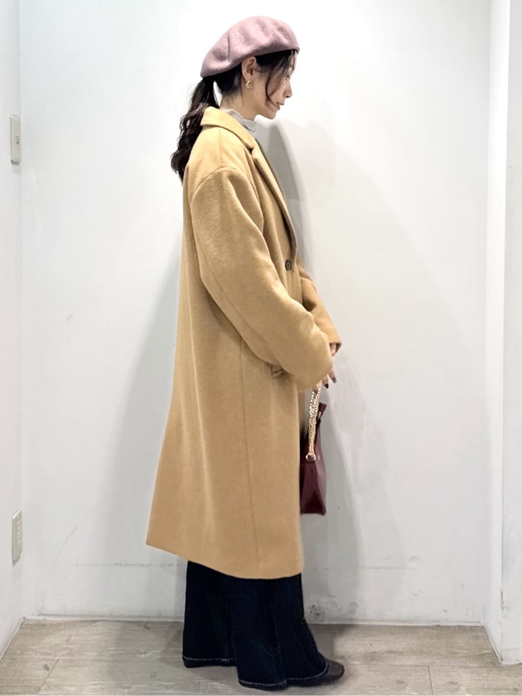 yuicciさんの「OPAQUE.CLIP｜カシミヤブレンドウールチェスターコート」を使ったコーディネート