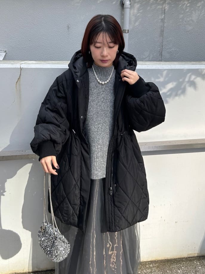 RINAさんの「OPAQUE.CLIP｜ふわふわハイネックニット【洗濯機OK】」を使ったコーディネート