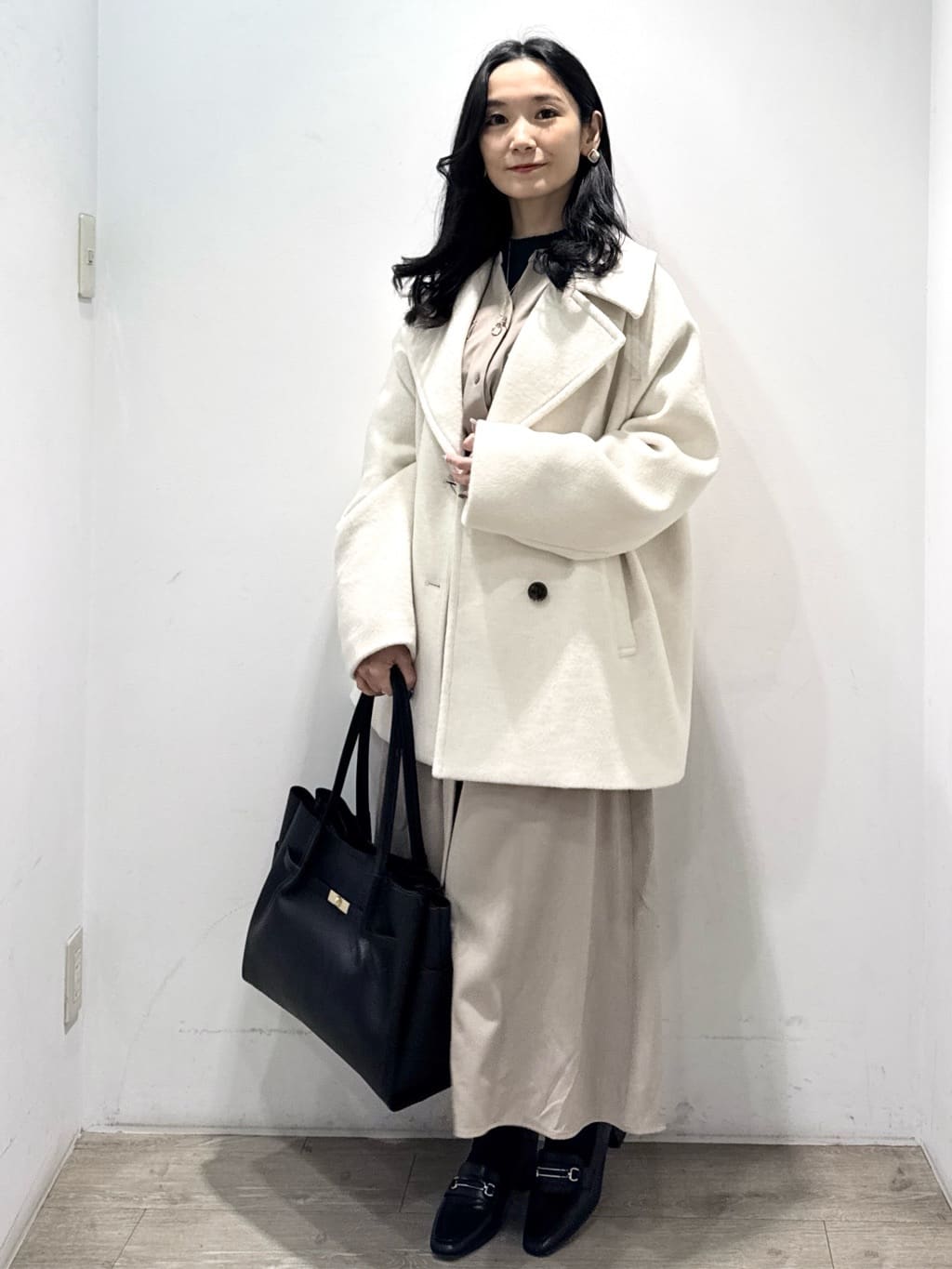 yuicciさんの「OPAQUE.CLIP｜ハイネックリブニット【洗濯機OK】」を使ったコーディネート