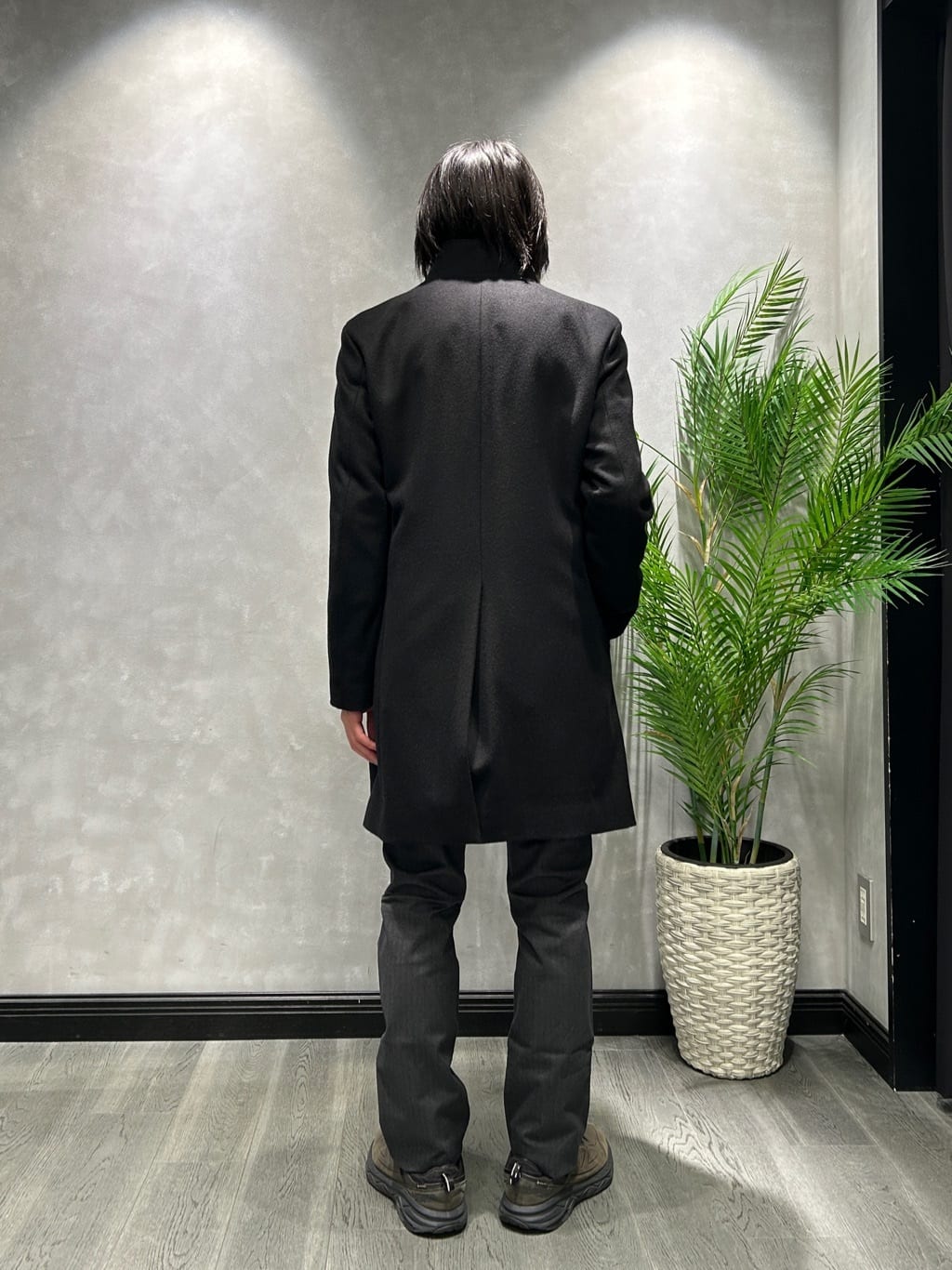 ruiさんの「TAKEO KIKUCHI｜【ウールカシミヤブレンド】ビーバー調 スタンドカラー コート」を使ったコーディネート