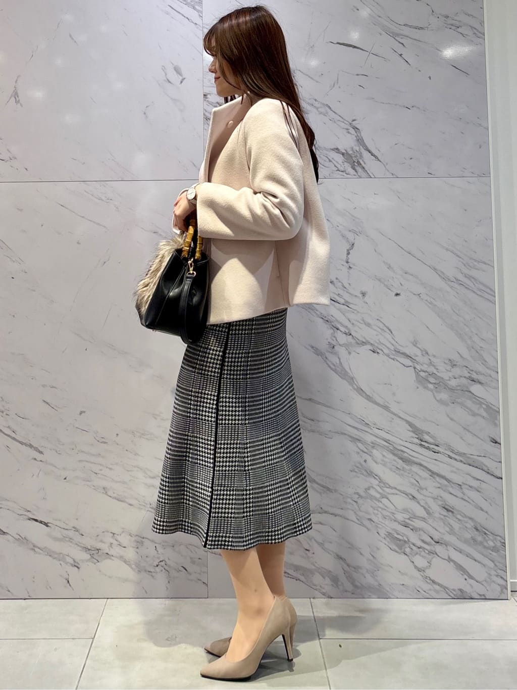 sayaさんの「COUP DE CHANCE｜【日本製】スタンドカラーのショート丈コート」を使ったコーディネート