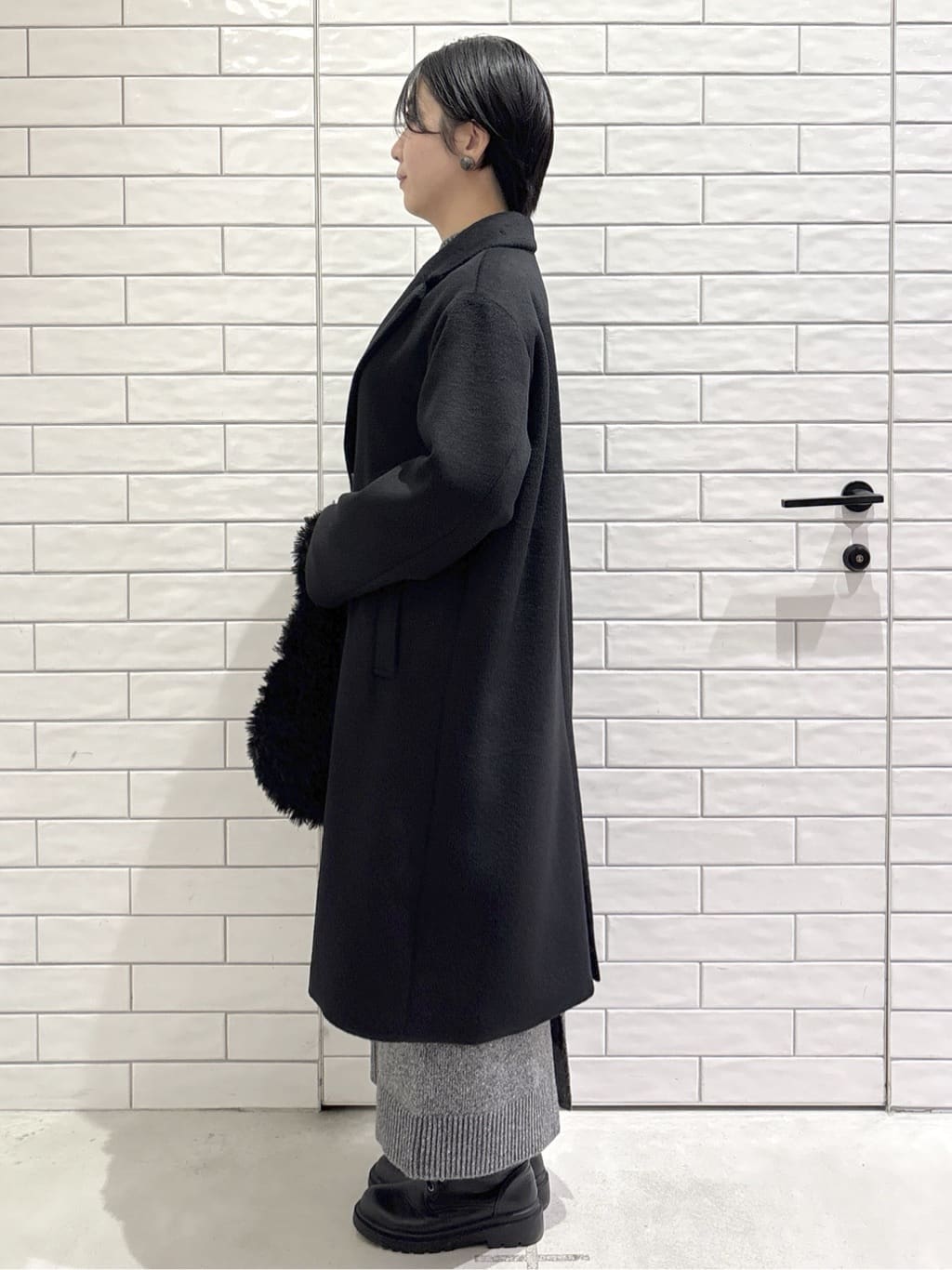 ayumiさんの「OPAQUE.CLIP｜カシミヤブレンドウールチェスターコート」を使ったコーディネート