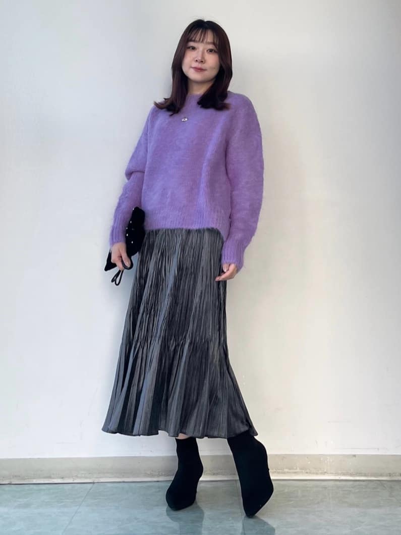 KAHOさんの「UNTITLED｜【ゆったり】アルパカ混シャギーニット」を使ったコーディネート