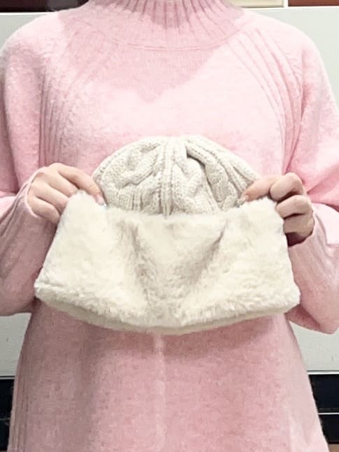 かのさんの「THE SHOP TK｜ふんわり柔らかきれい色 ウール混ハイネックニット」を使ったコーディネート