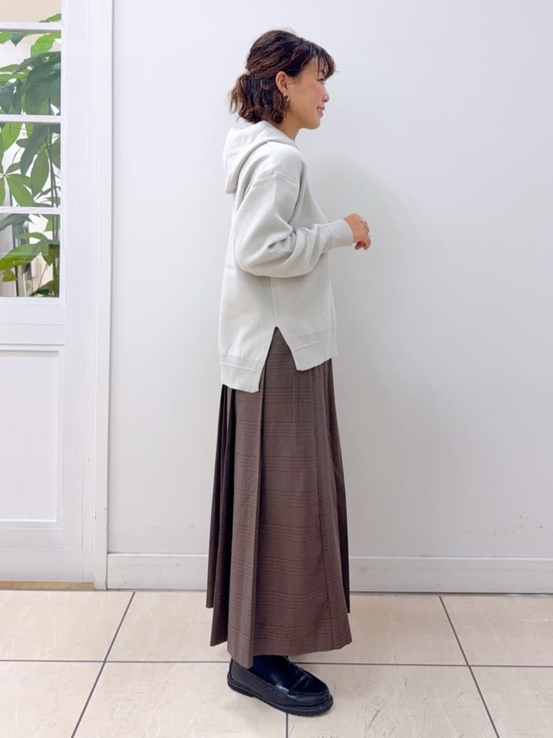 Osawaさんの「Dessin｜【洗える／体型カバー】ちょうどいいニットパーカ」を使ったコーディネート