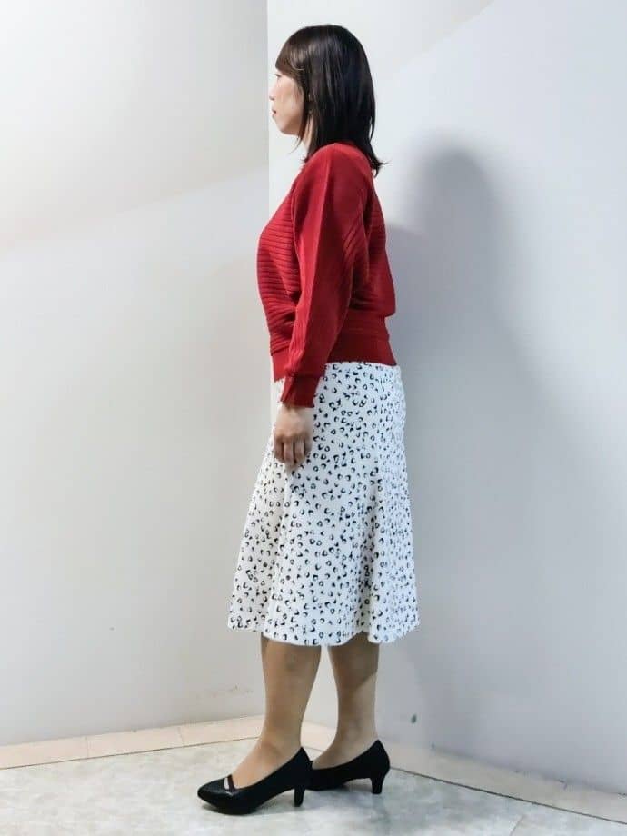エリさんの「Reflect｜【SS-4Lサイズ／衿が顔に当たらない◎】スタンドネックミドルコート」を使ったコーディネート