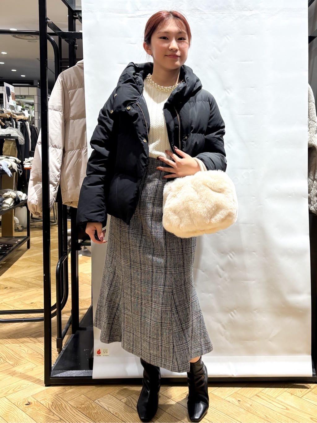 ふうかさんの「index｜KAWADAダウンショートコート【撥水／洗濯機OK／静電気防止裏地】《XS～LL》」を使ったコーディネート