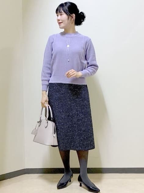  beni_gingerさんの「Reflect｜【ほんのりラメ感◎】ケーブル柄ニット」を使ったコーディネート
