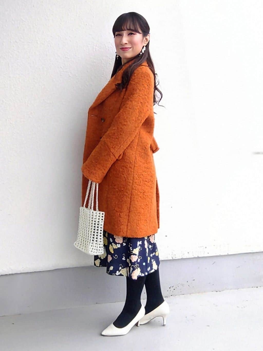 keinaさんの「SunaUna｜【COLLECTION LINE】ブークレーコート」を使ったコーディネート