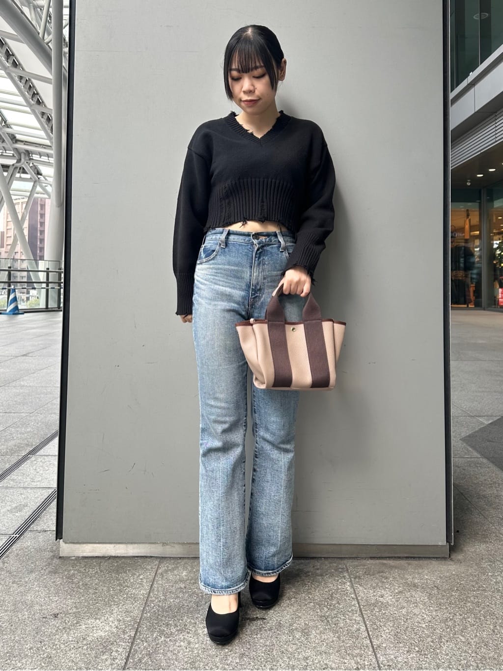あずみさんの「ESPERANZA｜3WAYチャンキーヒールパンプス」を使ったコーディネート