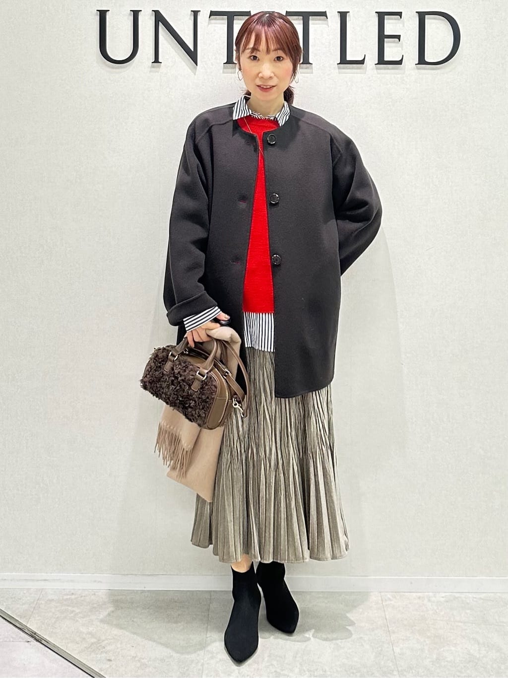 Miwaさんの「UNTITLED｜【アンサンブル可/洗える】ウールミラノリブニット」を使ったコーディネート